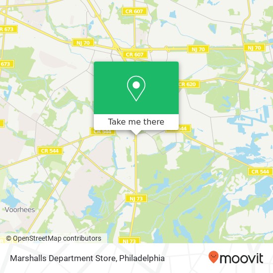 Mapa de Marshalls Department Store, 704 Route 73 S