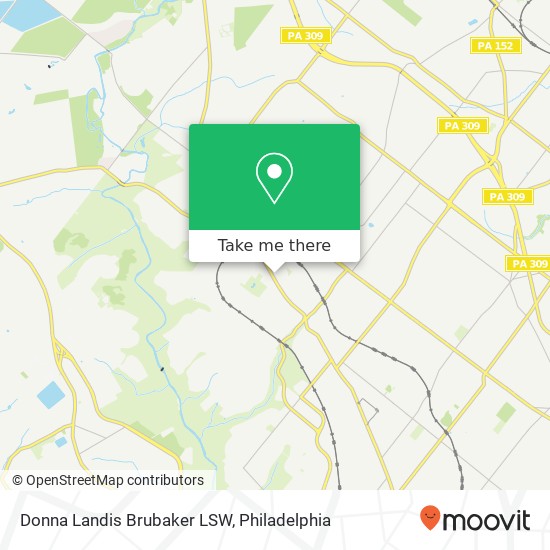 Mapa de Donna Landis Brubaker LSW, 8109 Germantown Ave