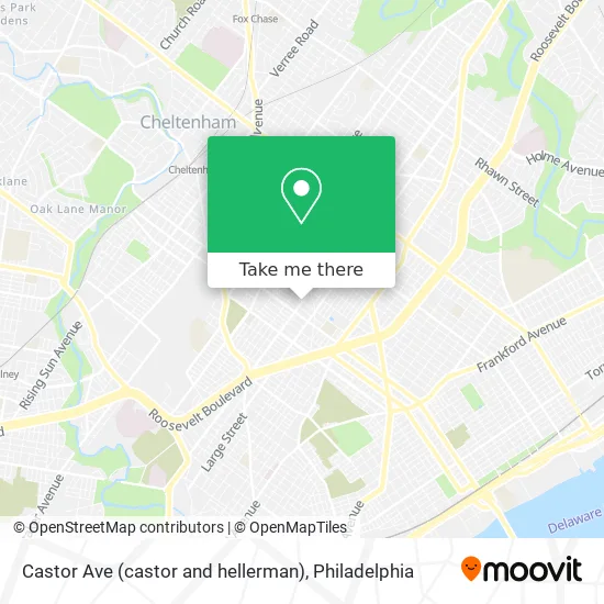 Castor Ave (castor and hellerman) map