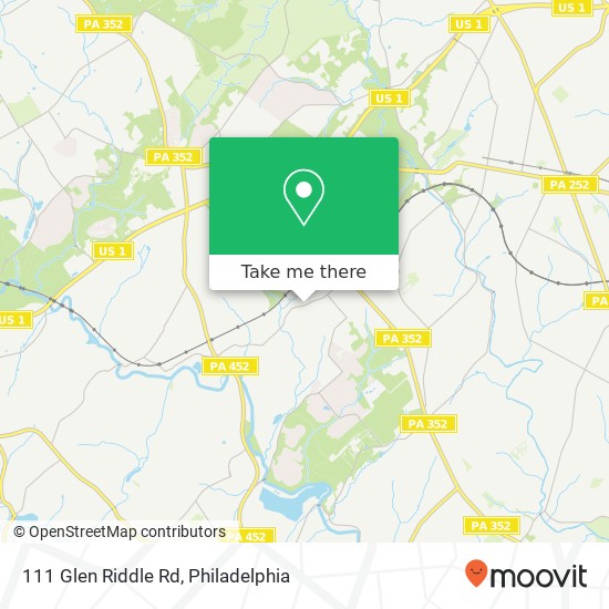 111 Glen Riddle Rd, Media (ELWYN), PA 19063 map