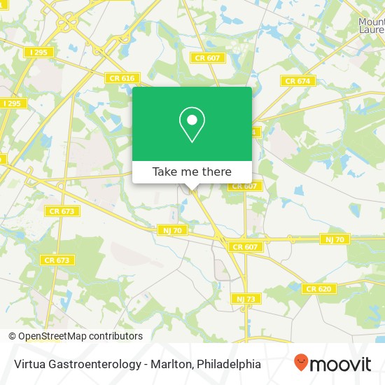 Virtua Gastroenterology - Marlton, 601 Route 73 N map