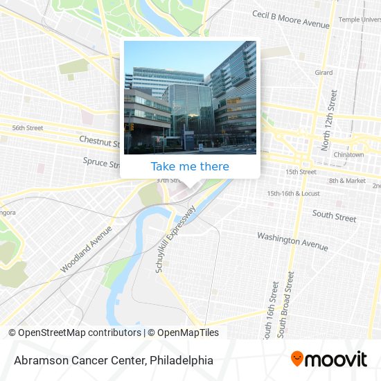 Mapa de Abramson Cancer Center