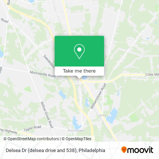 Delsea Dr (delsea drive and 538) map