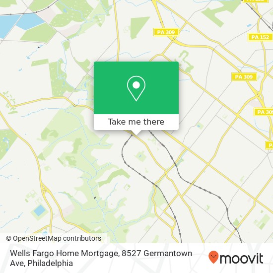 Wells Fargo Home Mortgage, 8527 Germantown Ave map