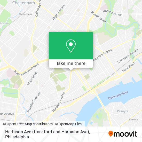 Harbison Ave (frankford and Harbison Ave) map