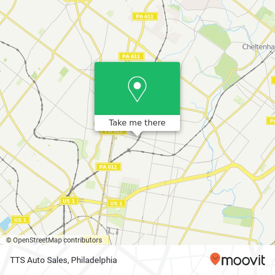 Mapa de TTS Auto Sales, 904 W Olney Ave