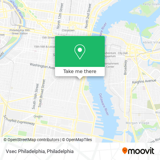 Vsec Philadelphia map