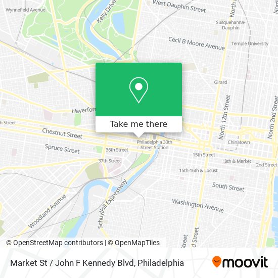 Market St / John F Kennedy Blvd map