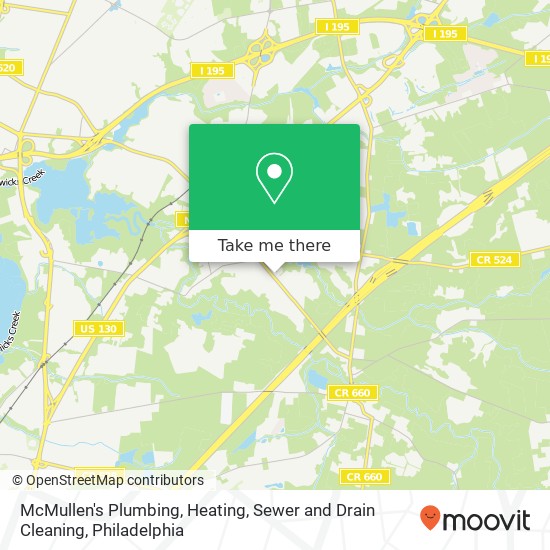 McMullen's Plumbing, Heating, Sewer and Drain Cleaning map