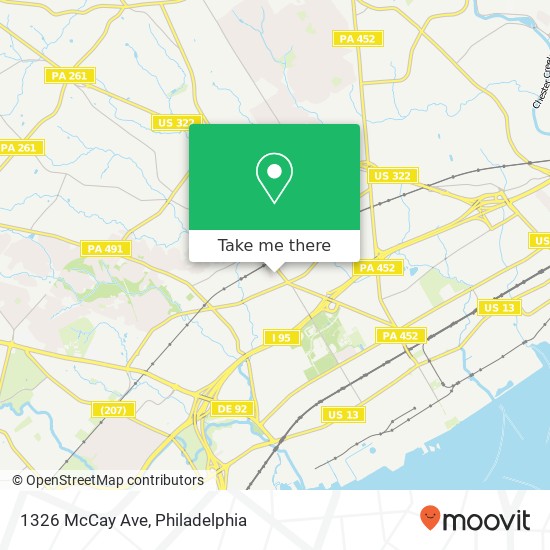 Mapa de 1326 McCay Ave