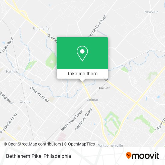 Bethlehem Pike map