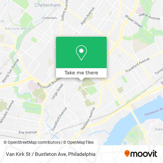 Van Kirk St / Bustleton Ave map