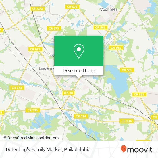 Deterding's Family Market map