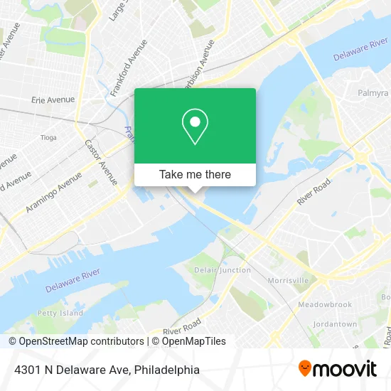 4301 N Delaware Ave map
