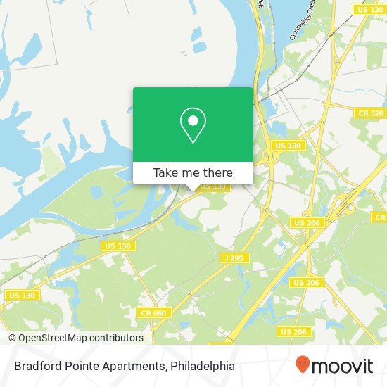 Bradford Pointe Apartments map