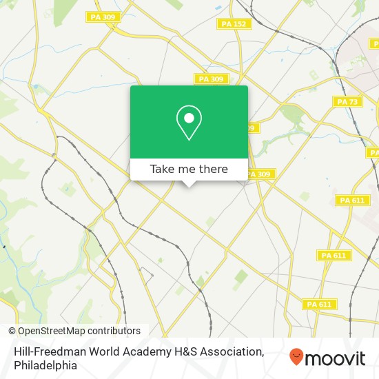 Hill-Freedman World Academy H&S Association map