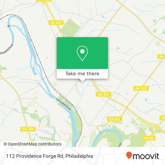 112 Providence Forge Rd map