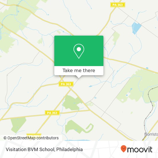 Visitation BVM School map