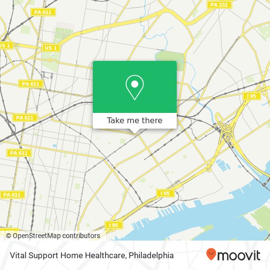 Mapa de Vital Support Home Healthcare