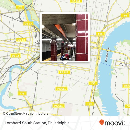 Lombard South Station map