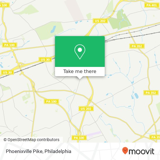 Mapa de Phoenixville Pike