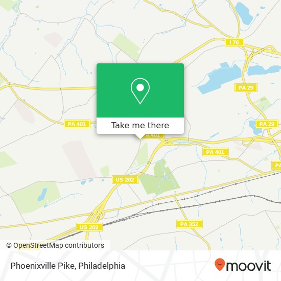 Mapa de Phoenixville Pike