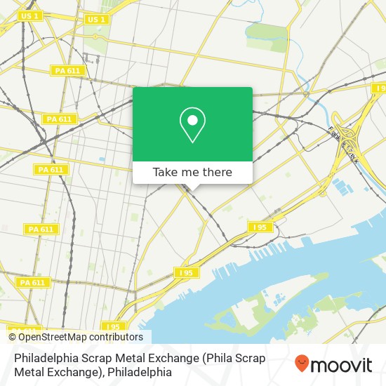 Philadelphia Scrap Metal Exchange map