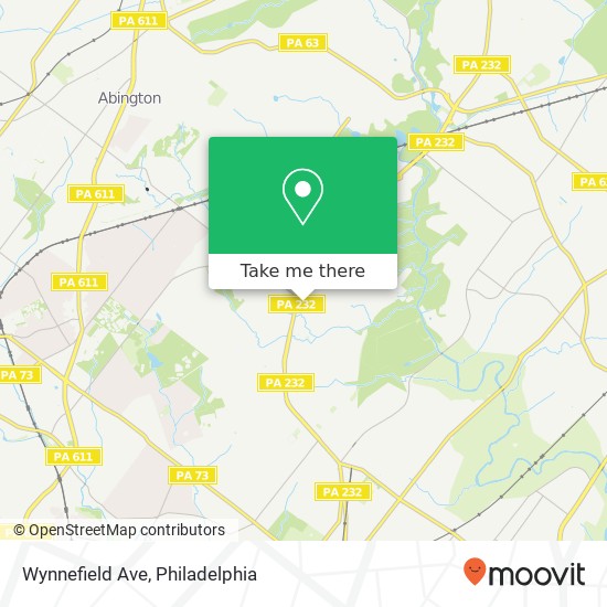 Mapa de Wynnefield Ave