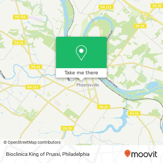 Bioclinica King of Prussi map