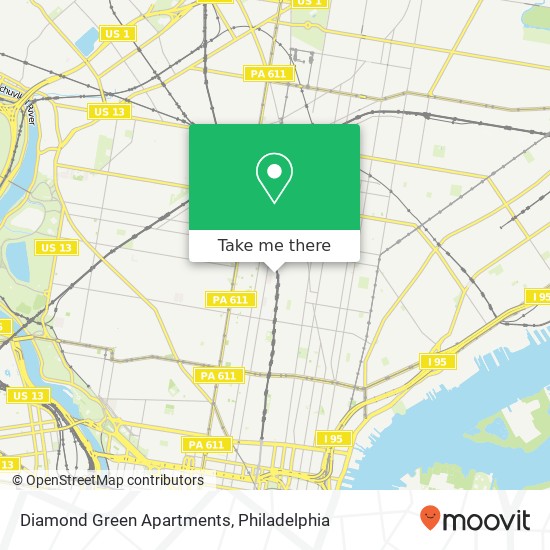 Diamond Green Apartments map