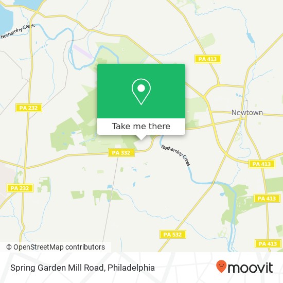 Mapa de Spring Garden Mill Road