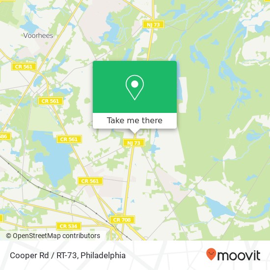 Cooper Rd / RT-73 map