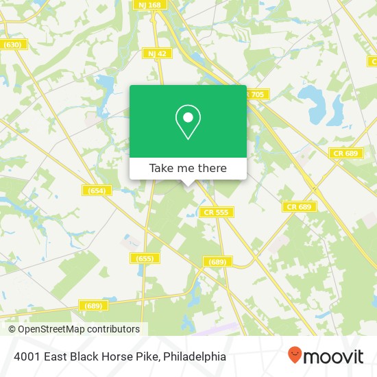 Mapa de 4001 East Black Horse Pike