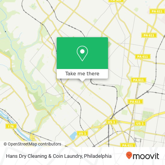 Mapa de Hans Dry Cleaning & Coin Laundry