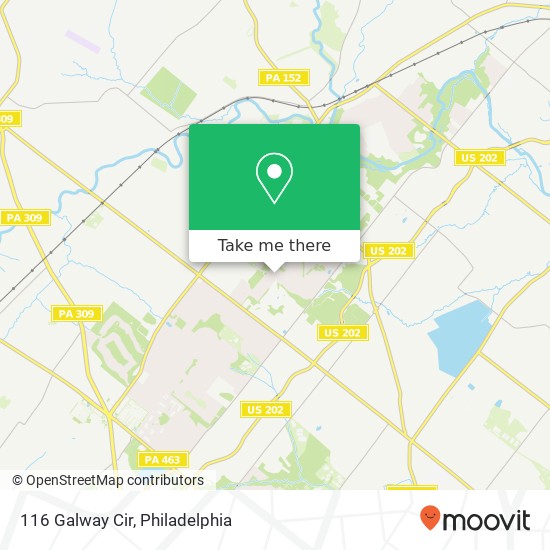 Mapa de 116 Galway Cir