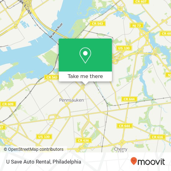 U Save Auto Rental map