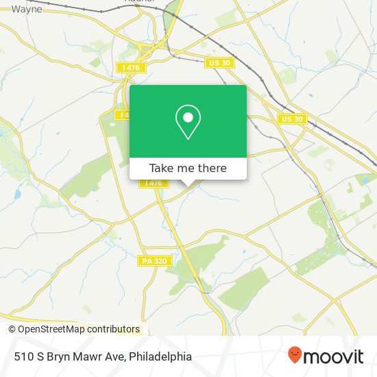 510 S Bryn Mawr Ave map