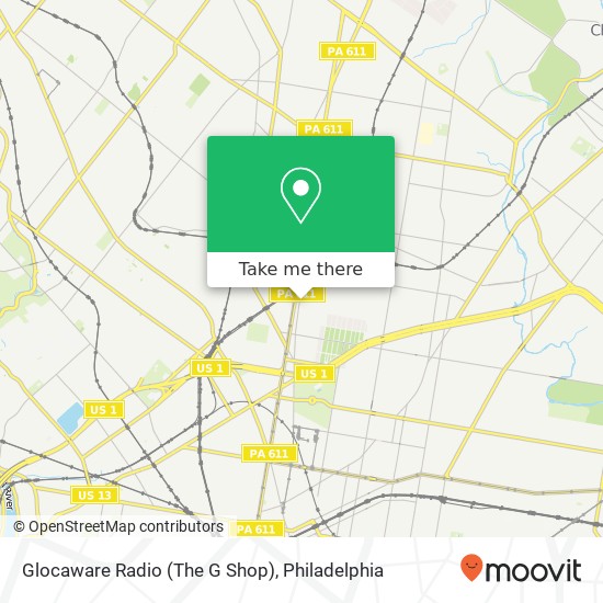 Mapa de Glocaware Radio (The G Shop)