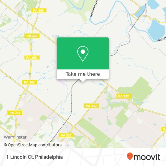 Mapa de 1 Lincoln Ct
