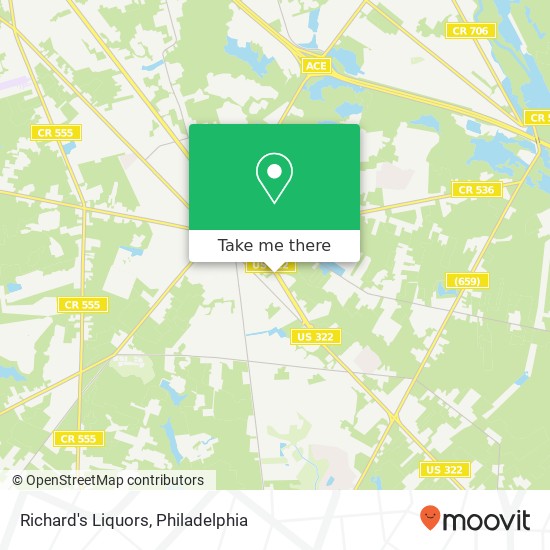 Richard's Liquors map