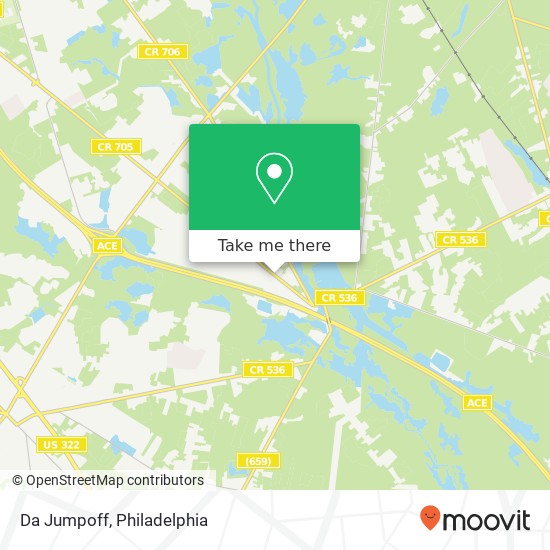 Mapa de Da Jumpoff, 1 Vernon Ct Sicklerville, NJ 08081