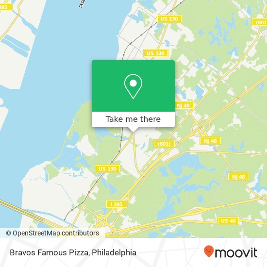 Mapa de Bravos Famous Pizza, 328 Shell Rd Penns Grove, NJ 08069