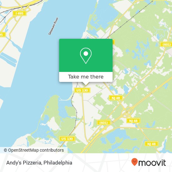 Mapa de Andy's Pizzeria, 213 S Virginia Ave Penns Grove, NJ 08069