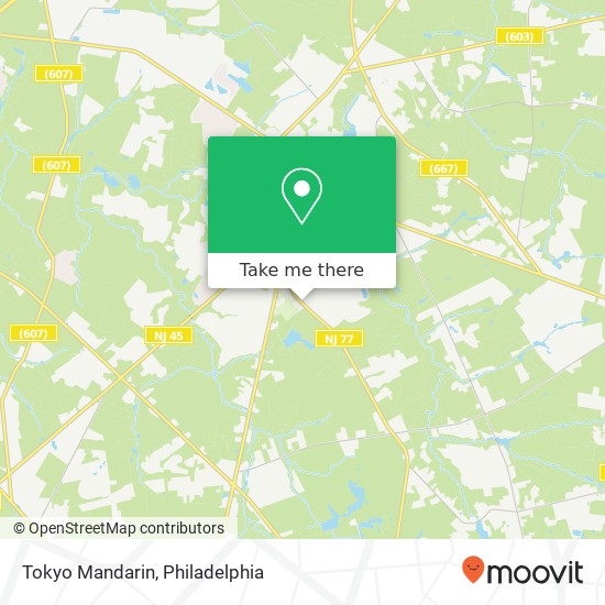 Mapa de Tokyo Mandarin, 141 Bridgeton Pike Mullica Hill, NJ 08062
