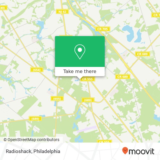Mapa de Radioshack, 3501 Route 42 Blackwood, NJ 08012