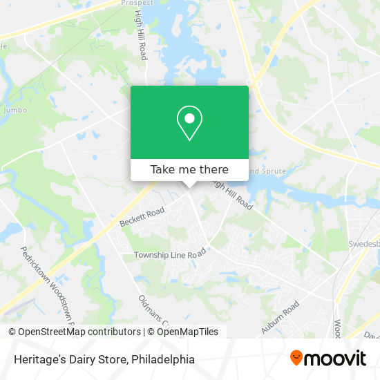 Heritage's Dairy Store map