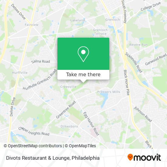 Mapa de Divots Restaurant & Lounge
