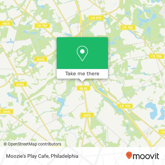 Moozie's Play Cafe map