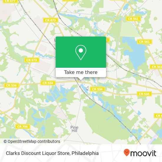 Clarks Discount Liquor Store map