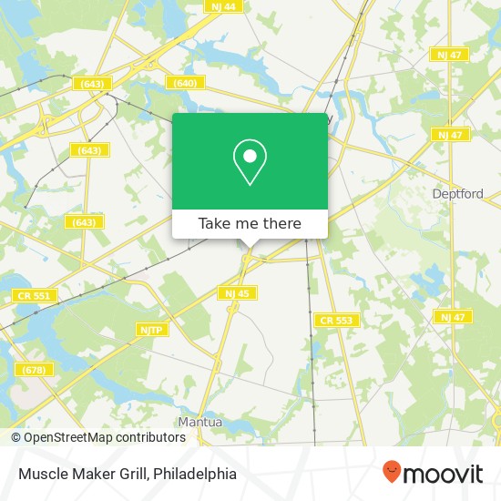 Muscle Maker Grill, 880 Mantua Pike Woodbury Heights, NJ 08097 map